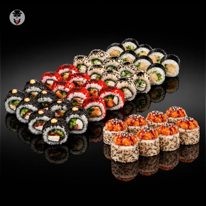 Sushi Set  "Červencový" + Líná rolka z lososa